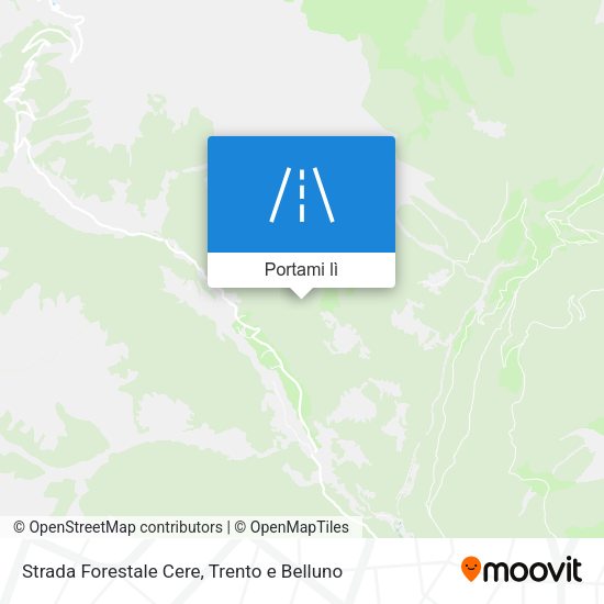 Mappa Strada Forestale Cere