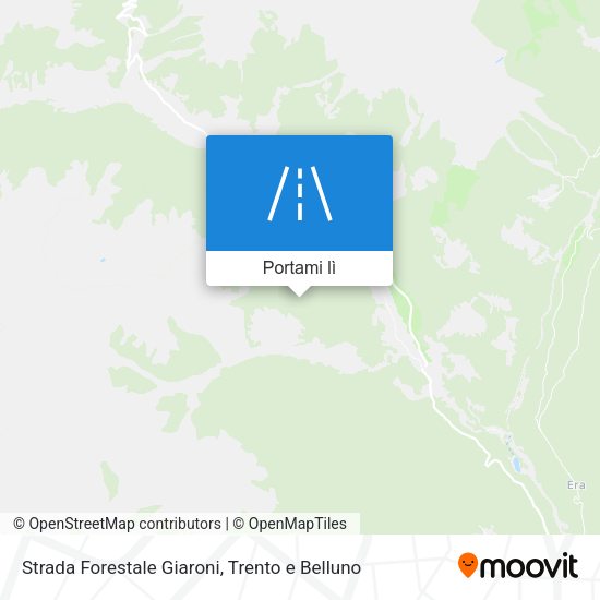 Mappa Strada Forestale Giaroni