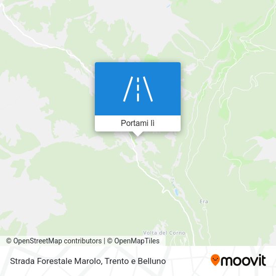 Mappa Strada Forestale Marolo