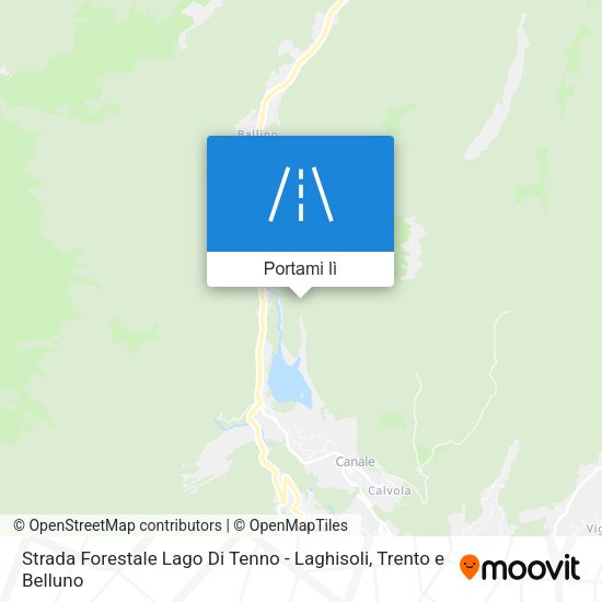 Mappa Strada Forestale Lago Di Tenno - Laghisoli