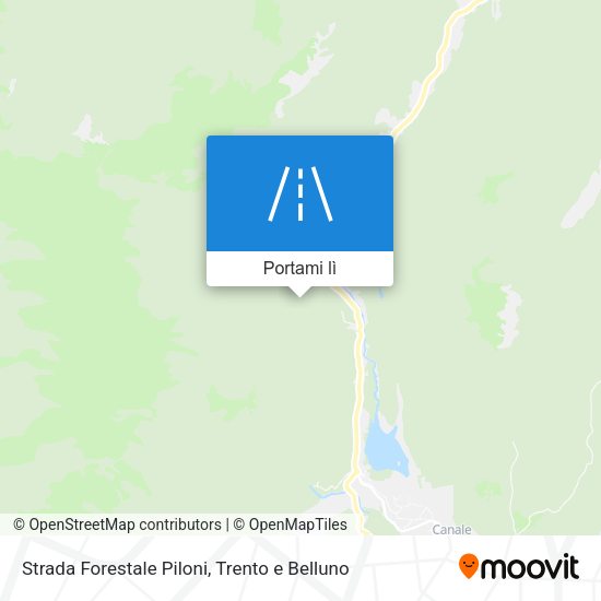 Mappa Strada Forestale Piloni