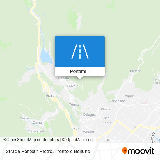 Mappa Strada Per San Pietro