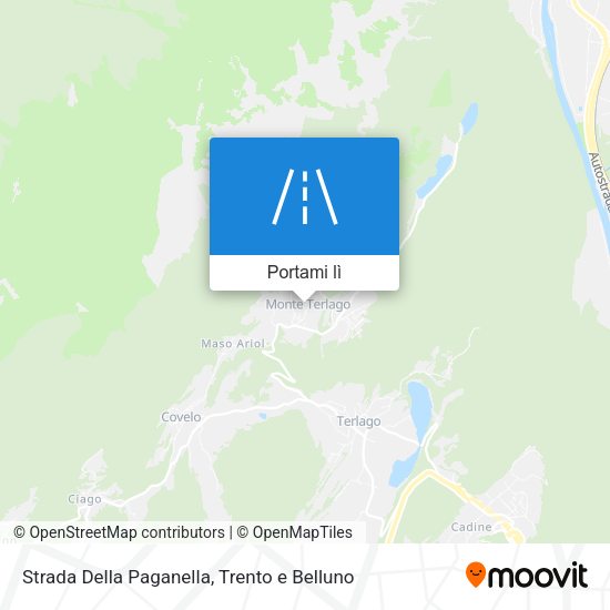 Mappa Strada Della Paganella