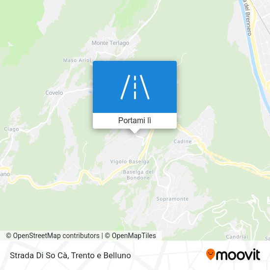 Mappa Strada Di So Cà