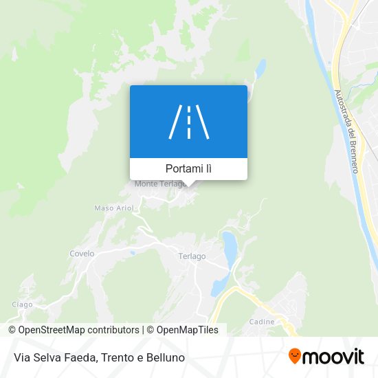 Mappa Via Selva Faeda