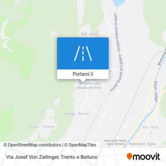 Mappa Via Josef Von Zallinger