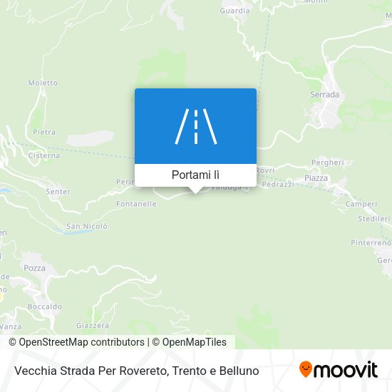 Mappa Vecchia Strada Per Rovereto