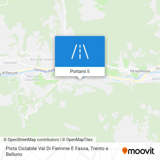 Mappa Pista Ciclabile Val Di Fiemme E Fassa
