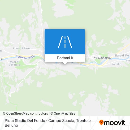 Mappa Pista Stadio Del Fondo - Campo Scuola