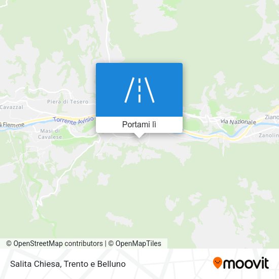 Mappa Salita Chiesa
