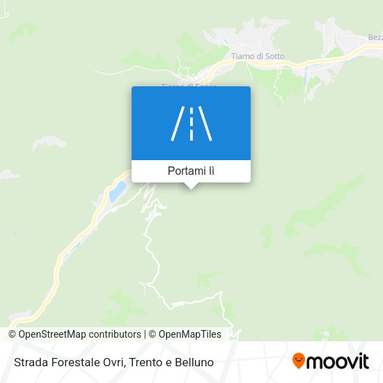 Mappa Strada Forestale Ovri