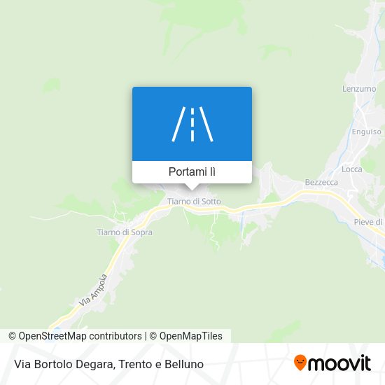 Mappa Via Bortolo Degara