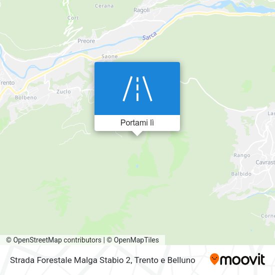 Mappa Strada Forestale Malga Stabio 2