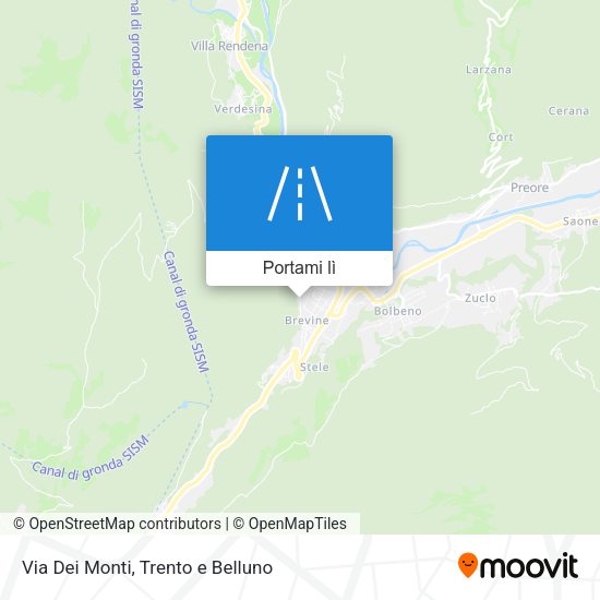 Mappa Via Dei Monti
