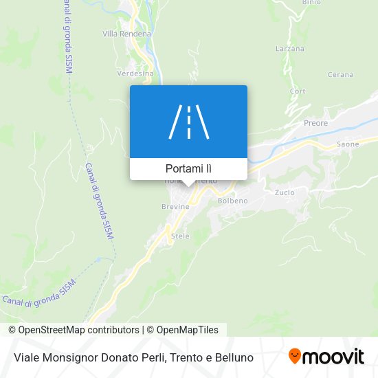 Mappa Viale Monsignor Donato Perli