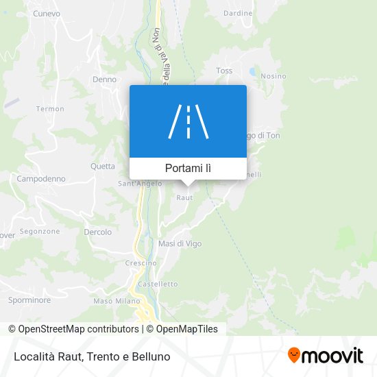 Mappa Località Raut