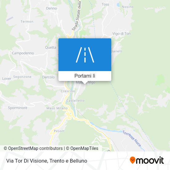 Mappa Via Tor Di Visione