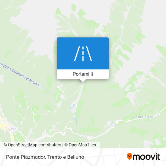 Mappa Ponte Piazmador
