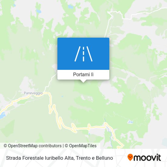 Mappa Strada Forestale Iuribello Alta