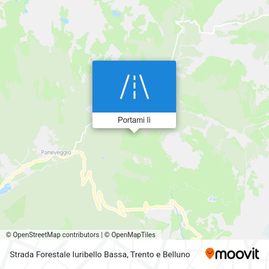 Mappa Strada Forestale Iuribello Bassa