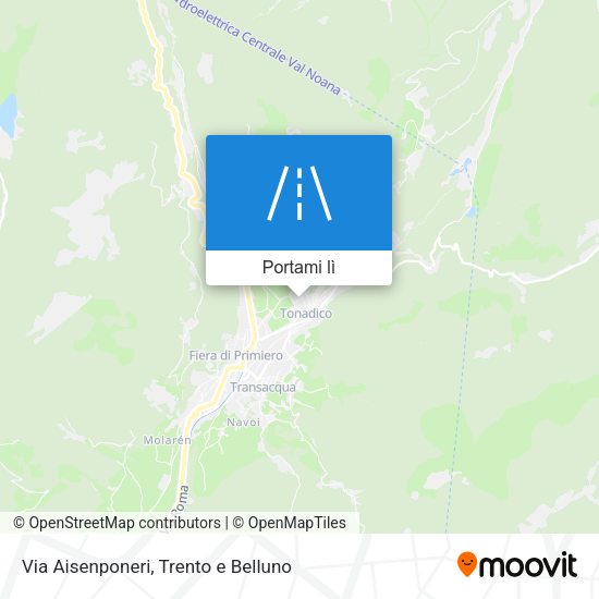 Mappa Via Aisenponeri