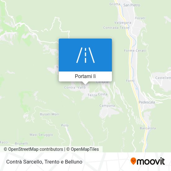 Mappa Contrà Sarcello