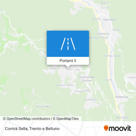 Mappa Contrà Sella