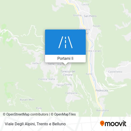Mappa Viale Degli Alpini
