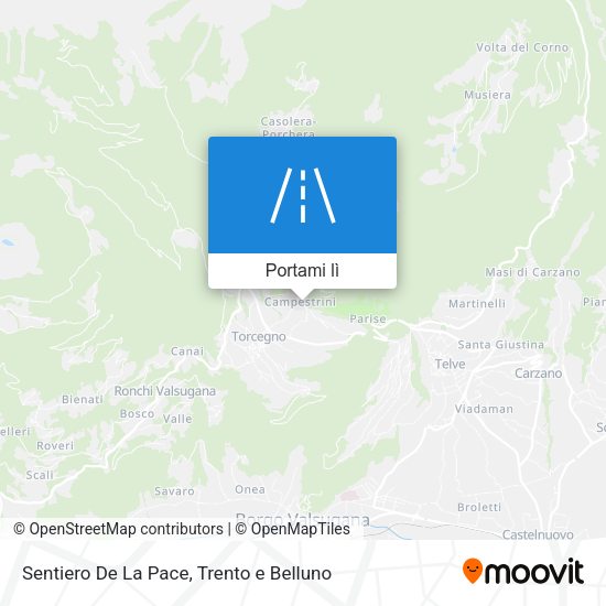 Mappa Sentiero De La Pace