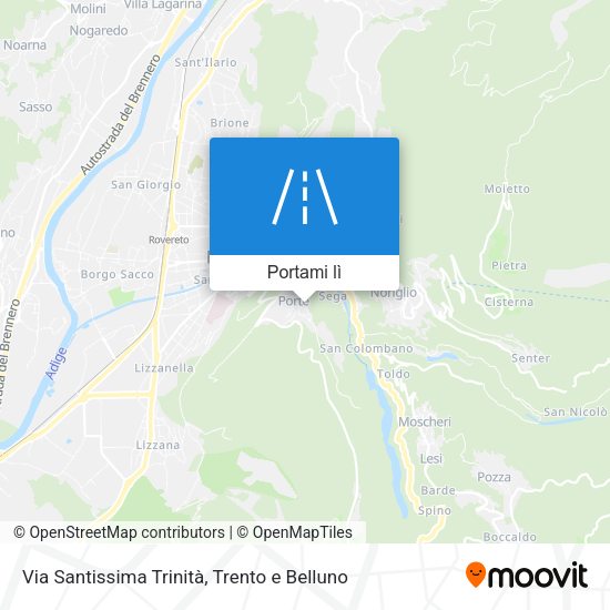 Mappa Via Santissima Trinità