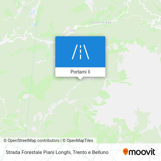 Mappa Strada Forestale Piani Longhi