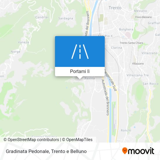 Mappa Gradinata Pedonale