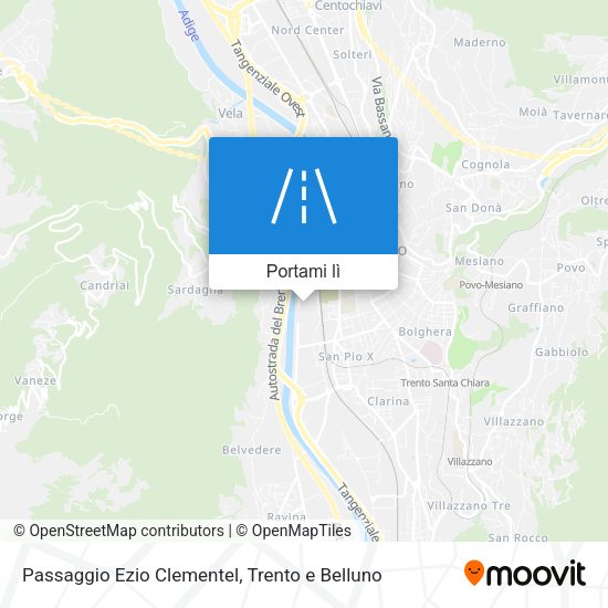 Mappa Passaggio Ezio Clementel