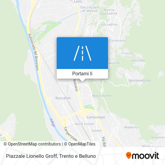 Mappa Piazzale Lionello Groff
