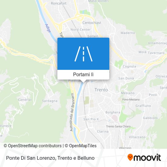 Mappa Ponte Di San Lorenzo