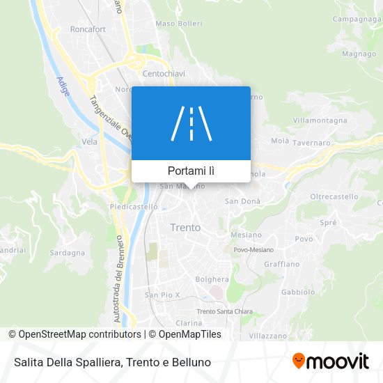Mappa Salita Della Spalliera