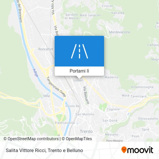 Mappa Salita Vittore Ricci