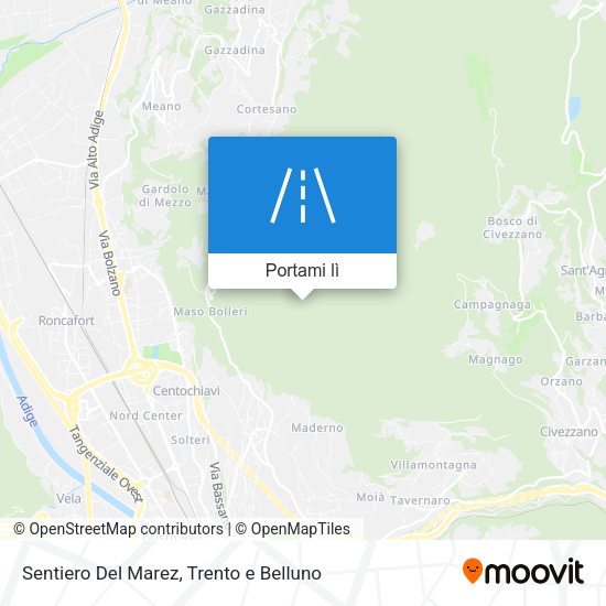 Mappa Sentiero Del Marez