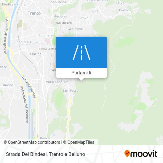 Mappa Strada Dei Bindesi
