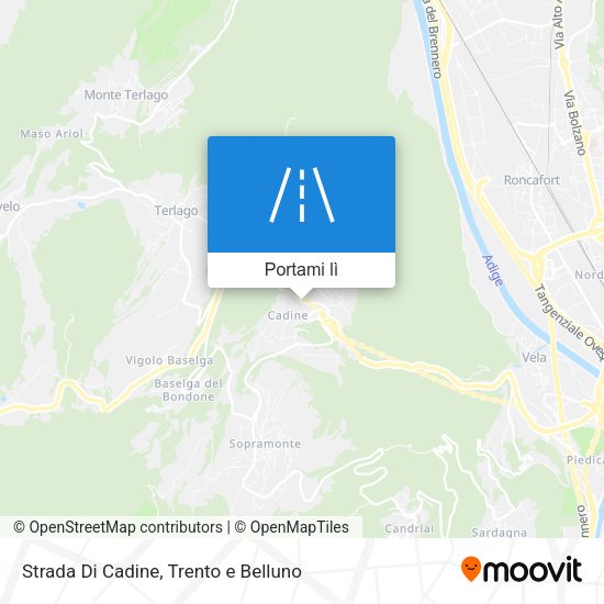 Mappa Strada Di Cadine