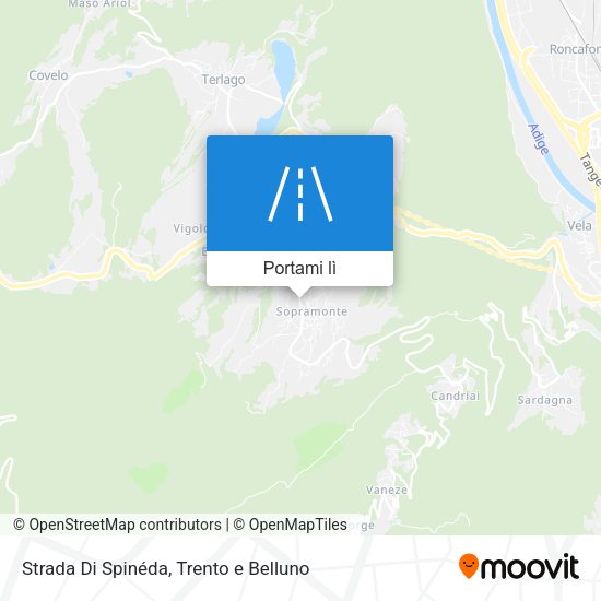 Mappa Strada Di Spinéda