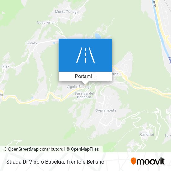 Mappa Strada Di Vigolo Baselga