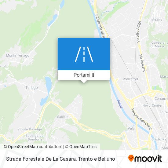 Mappa Strada Forestale De La Casara