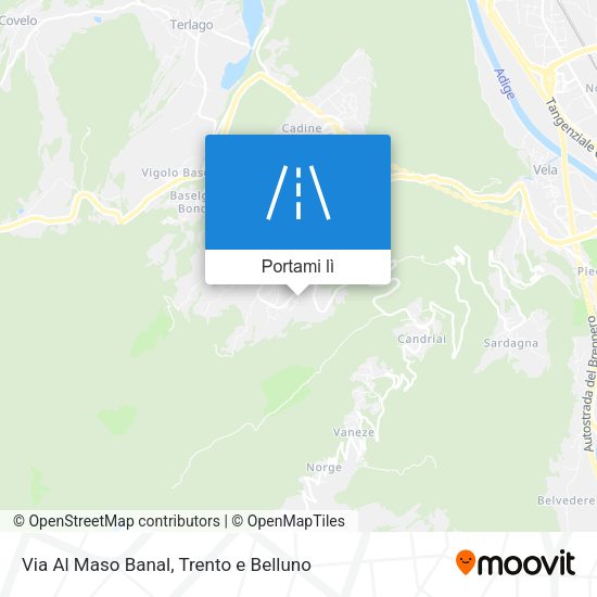 Mappa Via Al Maso Banal