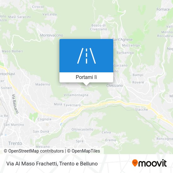 Mappa Via Al Maso Frachetti