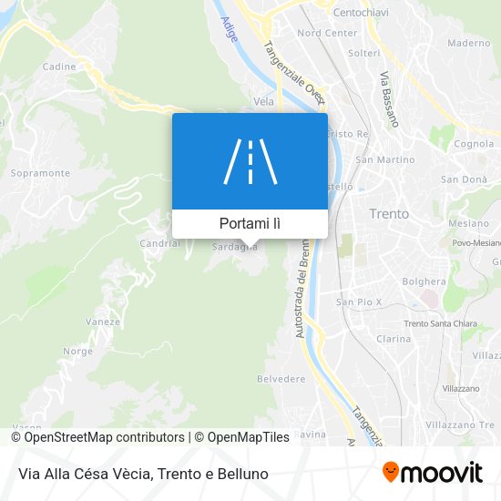 Mappa Via Alla Césa Vècia