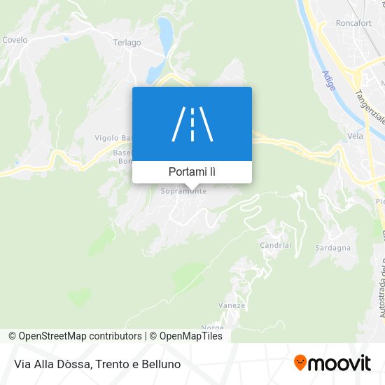 Mappa Via Alla Dòssa