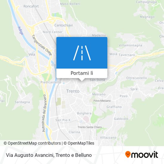 Mappa Via Augusto Avancini