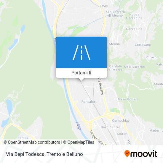 Mappa Via Bepi Todesca