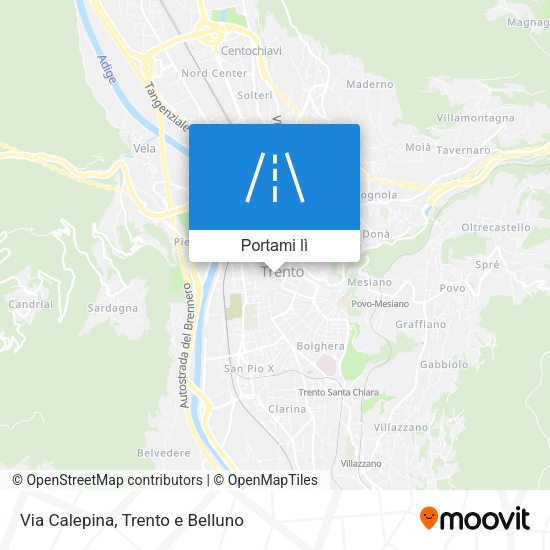 Mappa Via Calepina